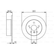 Слика 5 на кочионен диск BOSCH 0 986 479 C21