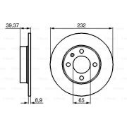 Слика 5 на кочионен диск BOSCH 0 986 479 C67