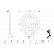 Слика 5 на кочионен диск BOSCH 0 986 479 C71