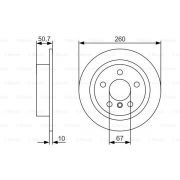 Слика 5 на кочионен диск BOSCH 0 986 479 C96