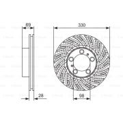 Слика 5 $на Кочионен диск BOSCH 0 986 479 D25