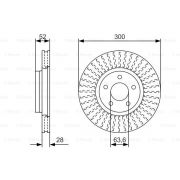 Слика 5 на кочионен диск BOSCH 0 986 479 D38