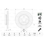 Слика 5 на кочионен диск BOSCH 0 986 479 E08