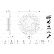 Слика 5 на кочионен диск BOSCH 0 986 479 E15