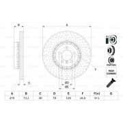 Слика 1 на кочионен диск BOSCH 0 986 479 E21