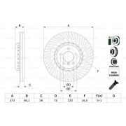 Слика 1 $на Кочионен диск BOSCH 0 986 479 E27