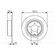 Слика 1 на кочионен диск BOSCH 0 986 479 R07