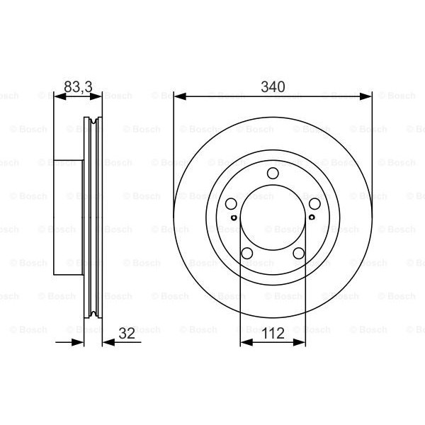 Слика на Кочионен диск BOSCH 0 986 479 R29