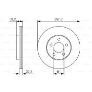 Слика 1 $на Кочионен диск BOSCH 0 986 479 R56