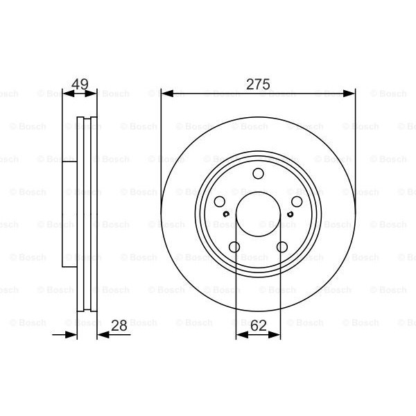 Слика на Кочионен диск BOSCH 0 986 479 R58