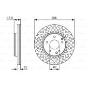 Слика 1 на кочионен диск BOSCH 0 986 479 R69