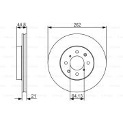 Слика 1 на кочионен диск BOSCH 0 986 479 R80