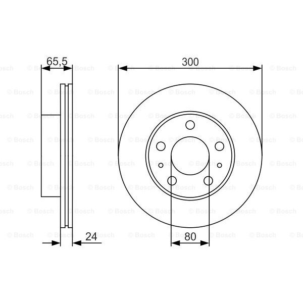 Слика на кочионен диск BOSCH 0 986 479 R86 за Citroen Jumper BUS 230P 2.5 TD - 103 коњи дизел