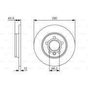 Слика 1 на кочионен диск BOSCH 0 986 479 R91