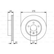 Слика 1 на кочионен диск BOSCH 0 986 479 R95