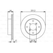 Слика 1 на кочионен диск BOSCH 0 986 479 R96