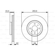 Слика 1 на кочионен диск BOSCH 0 986 479 S01