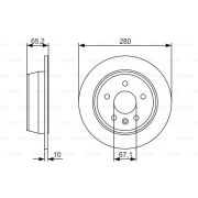 Слика 1 на кочионен диск BOSCH 0 986 479 S02