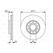 Слика 1 на кочионен диск BOSCH 0 986 479 S19