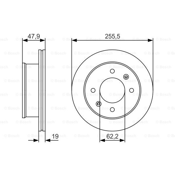 Слика на Кочионен диск BOSCH 0 986 479 S21