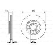 Слика 1 на кочионен диск BOSCH 0 986 479 S23