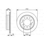 Слика 1 на кочионен диск BOSCH 0 986 479 S36