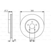 Слика 1 на кочионен диск BOSCH 0 986 479 S48