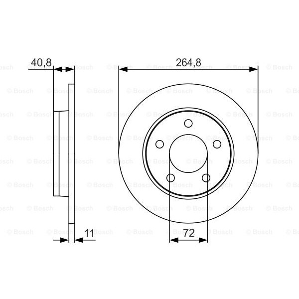 Слика на Кочионен диск BOSCH 0 986 479 S50