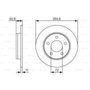 Слика 1 $на Кочионен диск BOSCH 0 986 479 S50