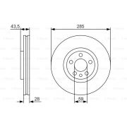 Слика 1 на кочионен диск BOSCH 0 986 479 S62