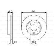 Слика 1 на кочионен диск BOSCH 0 986 479 S74