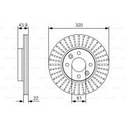 Слика 1 на кочионен диск BOSCH 0 986 479 S90