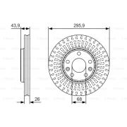 Слика 1 на кочионен диск BOSCH 0 986 479 S93