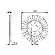 Слика 1 на кочионен диск BOSCH 0 986 479 S98