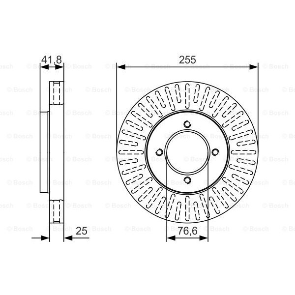 Слика на Кочионен диск BOSCH 0 986 479 T25