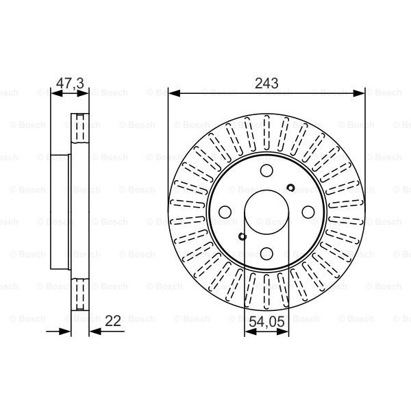 Слика на Кочионен диск BOSCH 0 986 479 T72