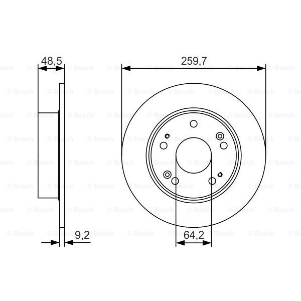 Слика на Кочионен диск BOSCH 0 986 479 T81