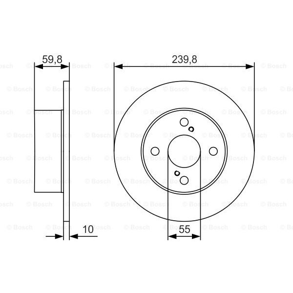 Слика на Кочионен диск BOSCH 0 986 479 T96