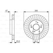 Слика 1 на кочионен диск BOSCH 0 986 479 U92