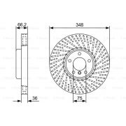 Слика 1 на кочионен диск BOSCH 0 986 479 W20