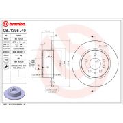 Слика 1 на кочионен диск BREMBO 08.1395.40