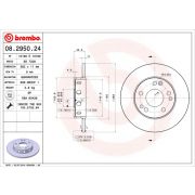 Слика 1 $на Кочионен диск BREMBO 08.2950.24