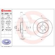 Слика 1 на кочионен диск BREMBO 08.3068.10