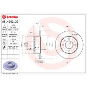 Слика 1 на кочионен диск BREMBO 08.4962.20