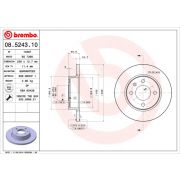 Слика 1 на кочионен диск BREMBO 08.5243.10