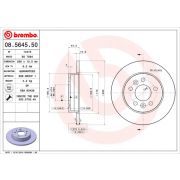 Слика 1 на кочионен диск BREMBO 08.5645.50