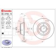 Слика 1 $на Кочионен диск BREMBO 08.5709.10