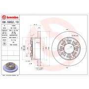 Слика 1 $на Кочионен диск BREMBO 08.5952.10