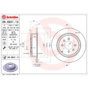 Слика 1 $на Кочионен диск BREMBO 08.6931.10