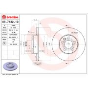 Слика 1 на кочионен диск BREMBO 08.7132.10